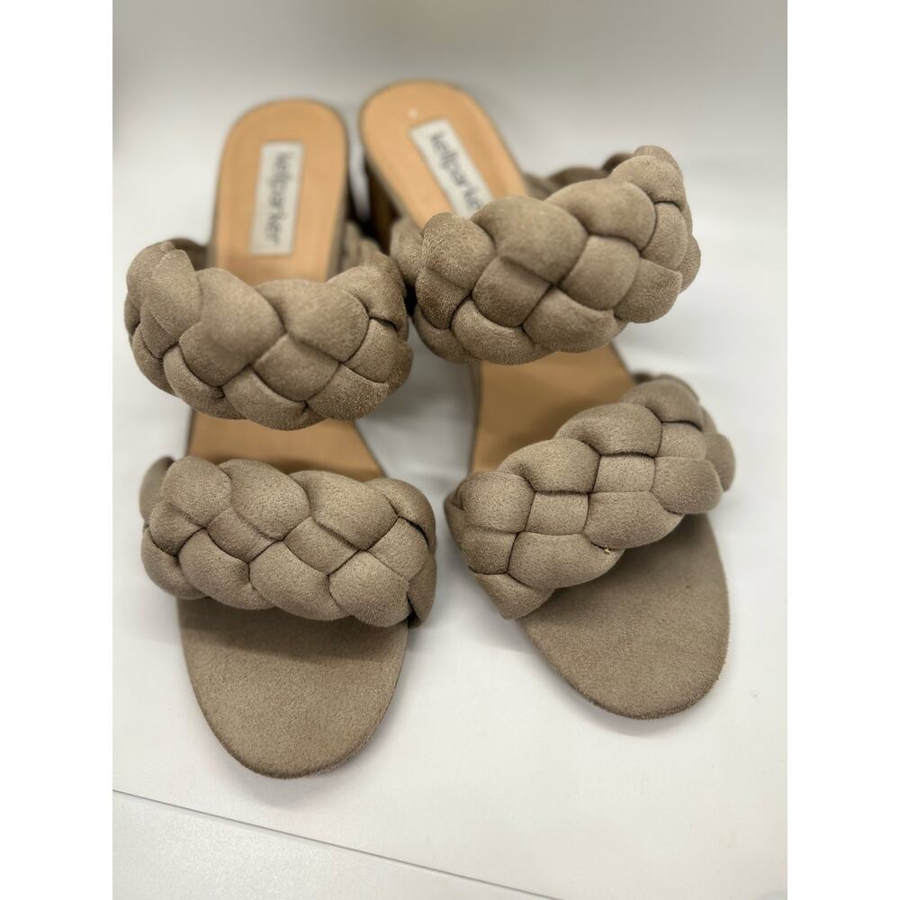 Kellparker Braided Sandals Neutral Tan Style Micaela Size 9M Dress Shoes